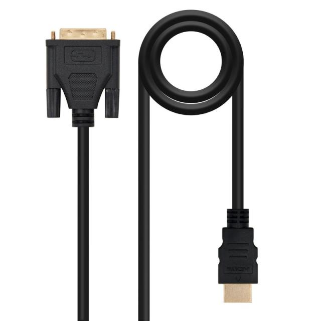Nanocable - HDMI - DVI, 3m HDMI tipo A (Estándar) Negro