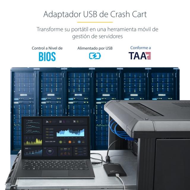 StarTech.com - Adaptador Crash Cart USB KVM para Ordenador Portátil