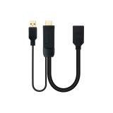 Nanocable - Conversor HDMI 2.0 a DisplayPort V1.2 Negro, 20 cm