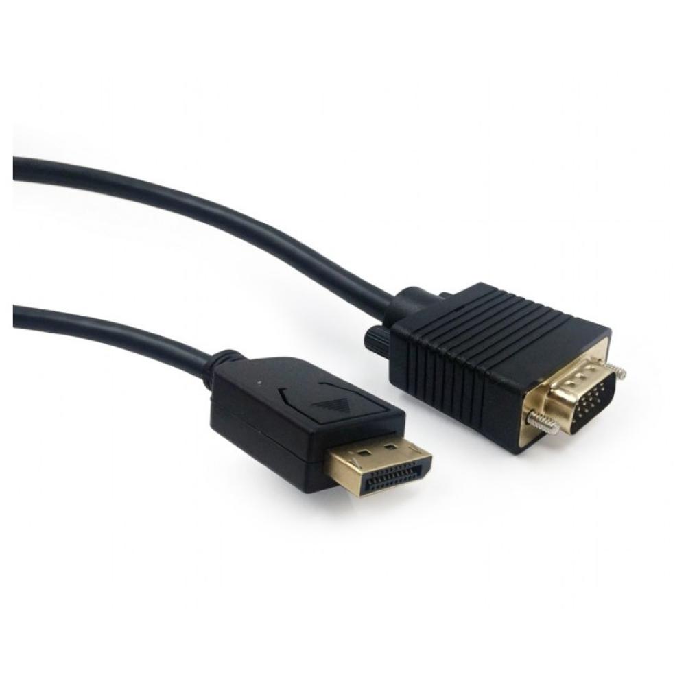 Gembird - CCP-DPM-VGAM-6 adaptador de cable de vídeo 1,8 m VGA (D-Sub) DisplayPort Negro