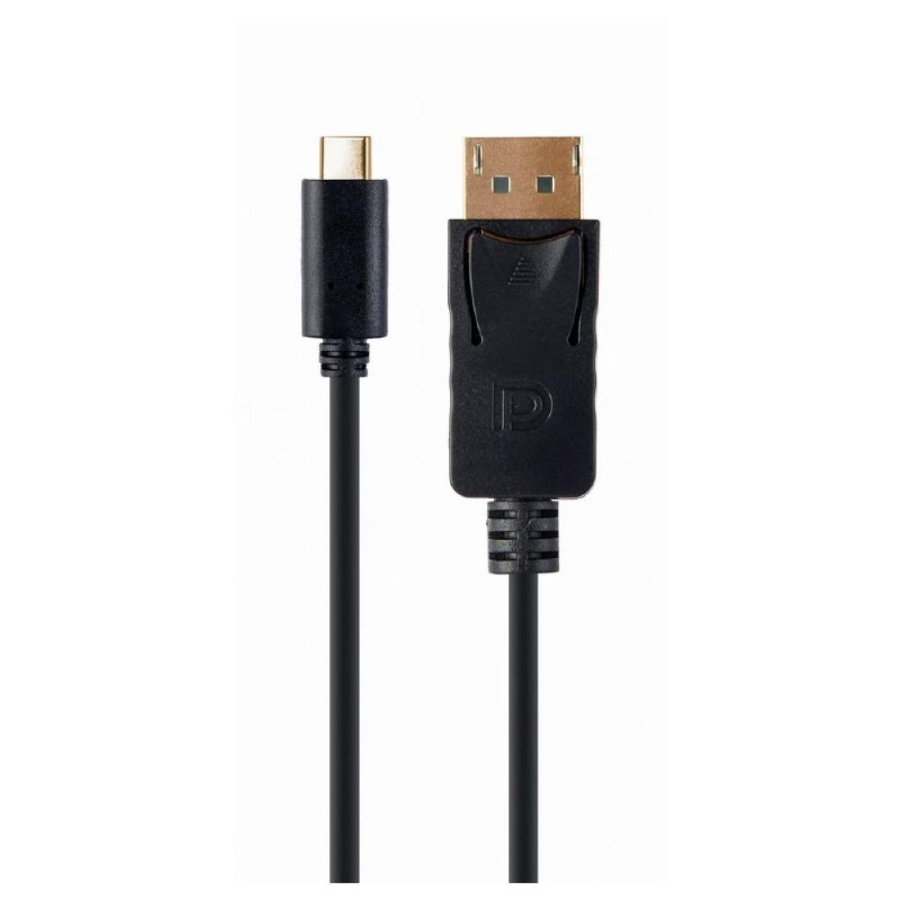 Gembird - A-CM-DPM-01 adaptador de cable de vídeo 2 m USB Tipo C DisplayPort Negro