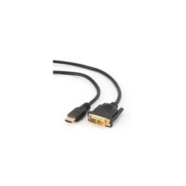Gembird - 5m, HDMI/DVI, M/M DVI-D Negro