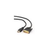 Gembird - 5m, HDMI/DVI, M/M DVI-D Negro