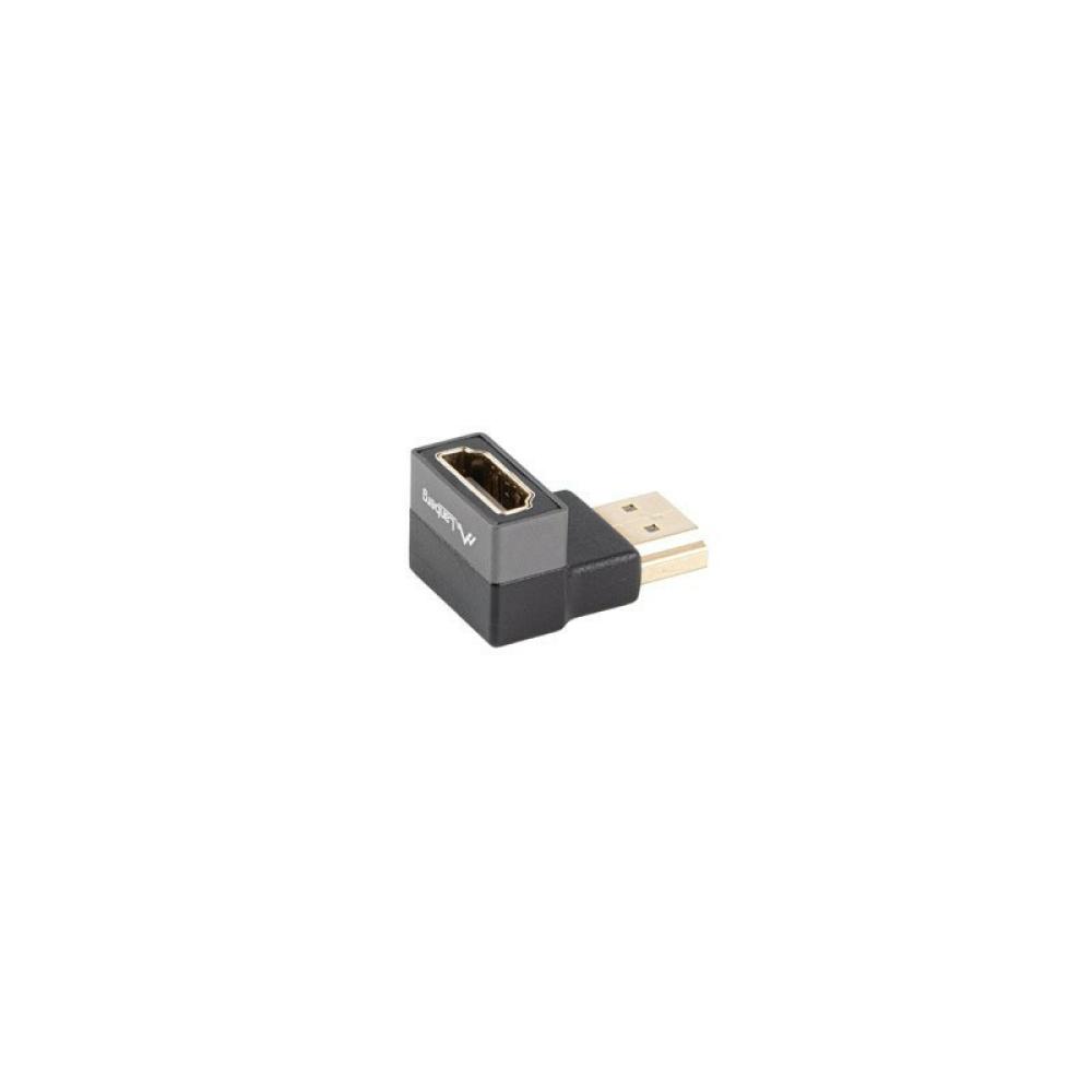 Lanberg - AD-HDMI-07 adaptador de cable de vídeo HDMI tipo A (Estándar) Negro, Plata