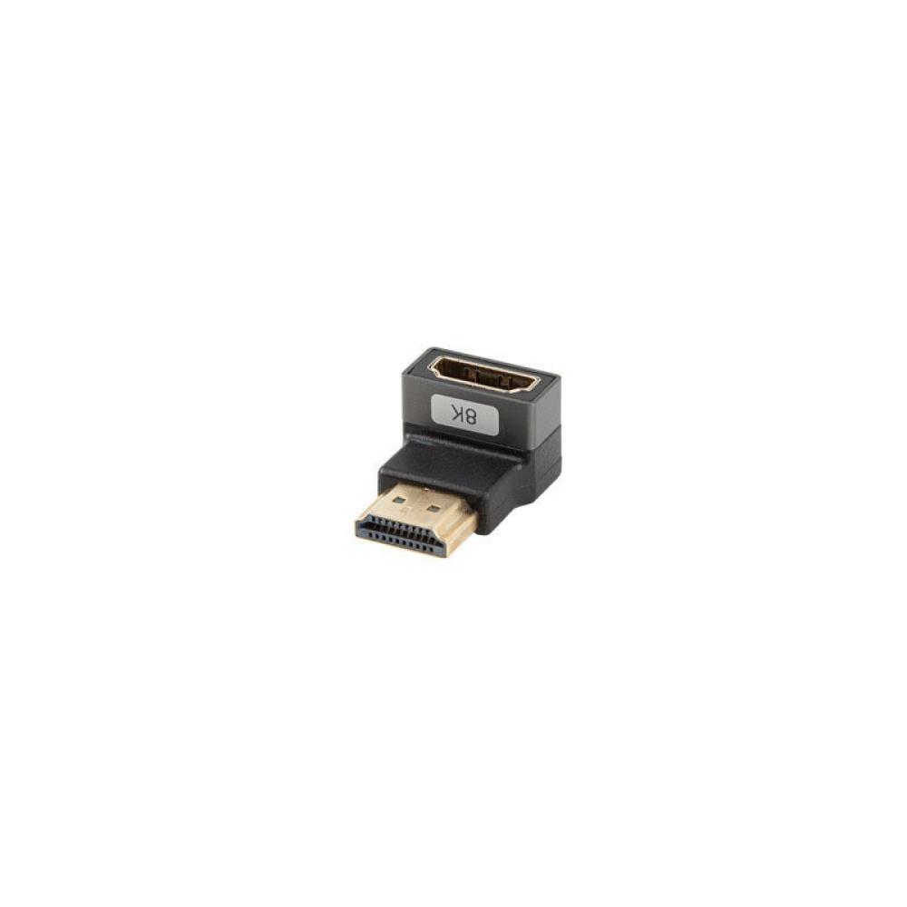 Lanberg - AD-HDMI-07 adaptador de cable de vídeo HDMI tipo A (Estándar) Negro, Plata