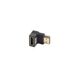 Lanberg - AD-HDMI-07 adaptador de cable de vídeo HDMI tipo A (Estándar) Negro, Plata