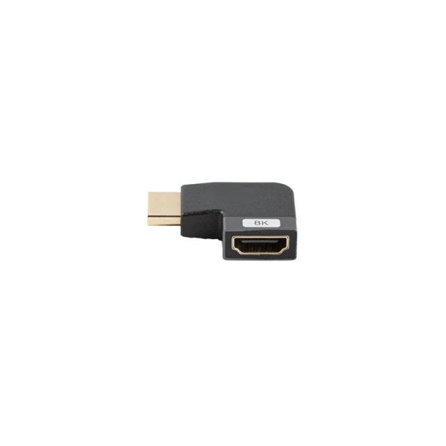 Lanberg - AD-HDMI-09 adaptador de cable de vídeo HDMI tipo A (Estándar) Negro, Plata