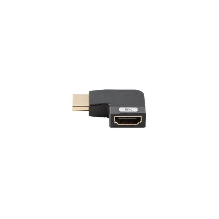Lanberg - AD-HDMI-09 adaptador de cable de vídeo HDMI tipo A (Estándar) Negro, Plata
