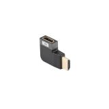 Lanberg - AD-HDMI-09 adaptador de cable de vídeo HDMI tipo A (Estándar) Negro, Plata