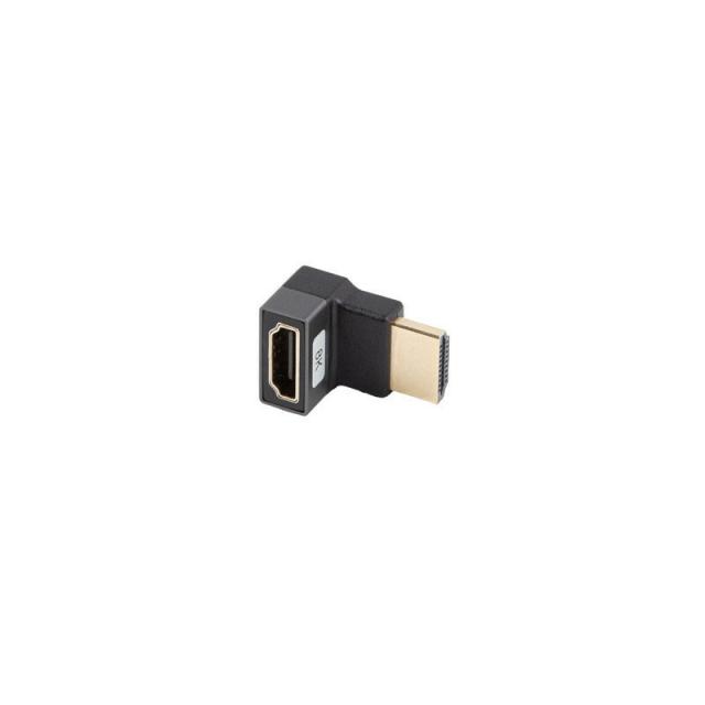 Lanberg - AD-HDMI-08 adaptador de cable de vídeo HDMI tipo A (Estándar) Negro, Plata