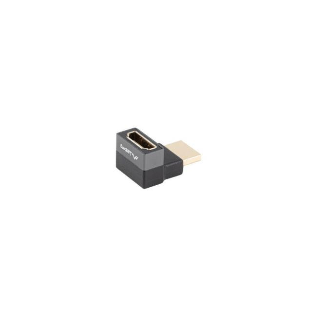 Lanberg - AD-HDMI-08 adaptador de cable de vídeo HDMI tipo A (Estándar) Negro, Plata
