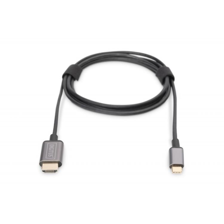 Digitus - Cable adaptador de vídeo USB-C - HDMI, UHD 4K / 30 Hz