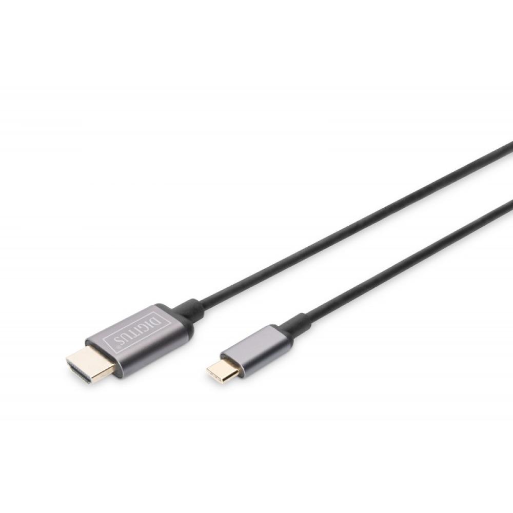 Digitus - Cable adaptador de vídeo USB-C - HDMI, UHD 4K / 30 Hz