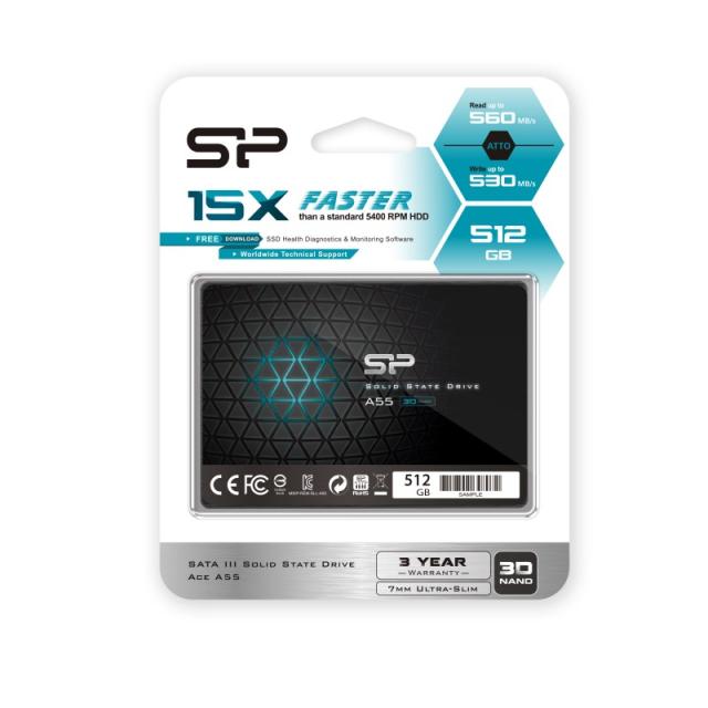 Silicon Power - Ace A55 512 GB 2.5" Serial ATA III 3D TLC
