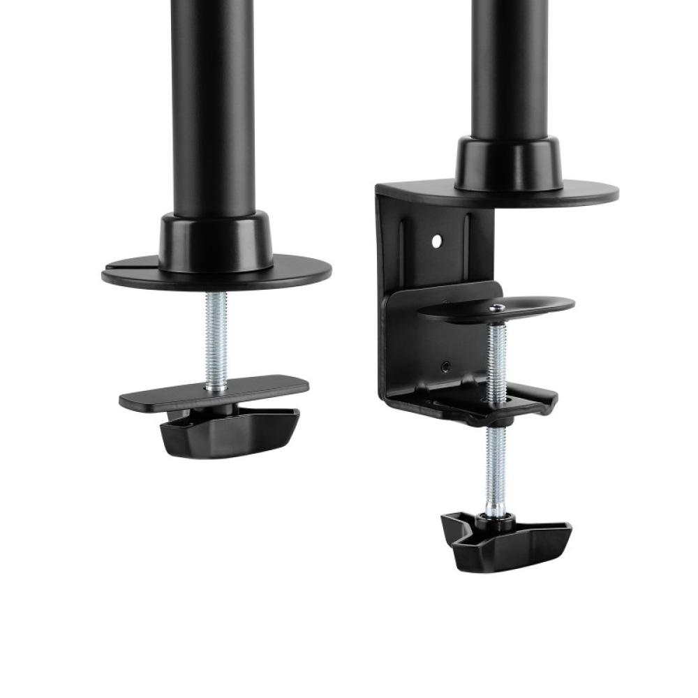 TooQ - Soporte de mesa para 3 pantallas (monitor / plasma / LCD / LED) 13"-27"