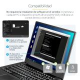 StarTech.com - Adaptador Crash Cart USB KVM para Ordenador Portátil