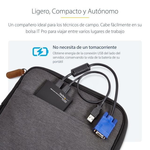 StarTech.com - Adaptador Crash Cart USB KVM para Ordenador Portátil