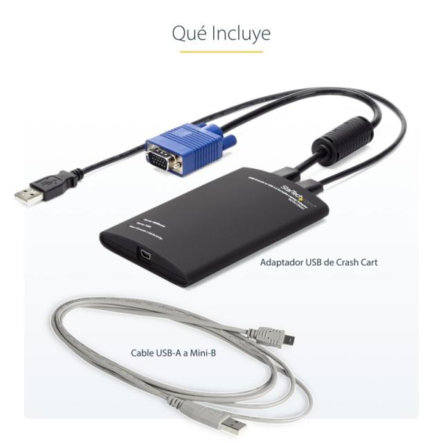 StarTech.com - Adaptador Crash Cart USB KVM para Ordenador Portátil