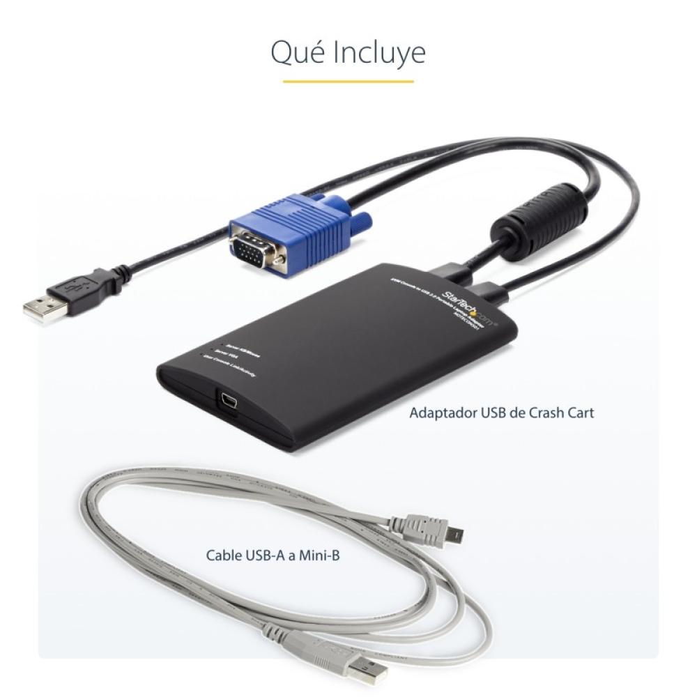 StarTech.com - Adaptador Crash Cart USB KVM para Ordenador Portátil