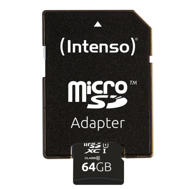 Intenso - 3423490 memoria flash 64 GB MicroSDXC UHS-I Clase 10