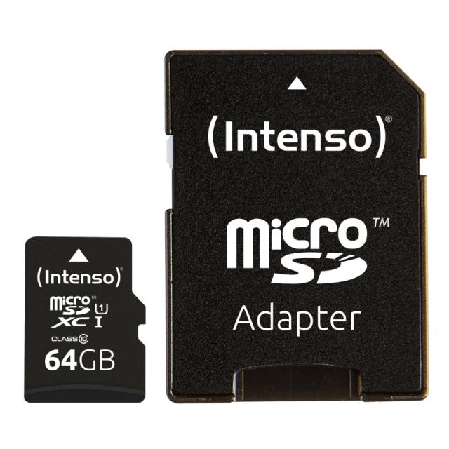 Intenso - 3423490 memoria flash 64 GB MicroSDXC UHS-I Clase 10