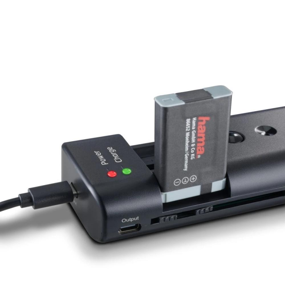 Hama - 00081390 cargador de batería Batería para cámara digital USB