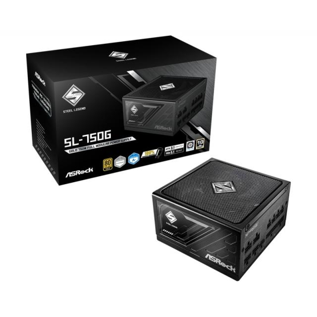 Asrock - SL-1000G Steel Legend unidad de fuente de alimentación 1000 W 20+4 pin ATX ATX Negro