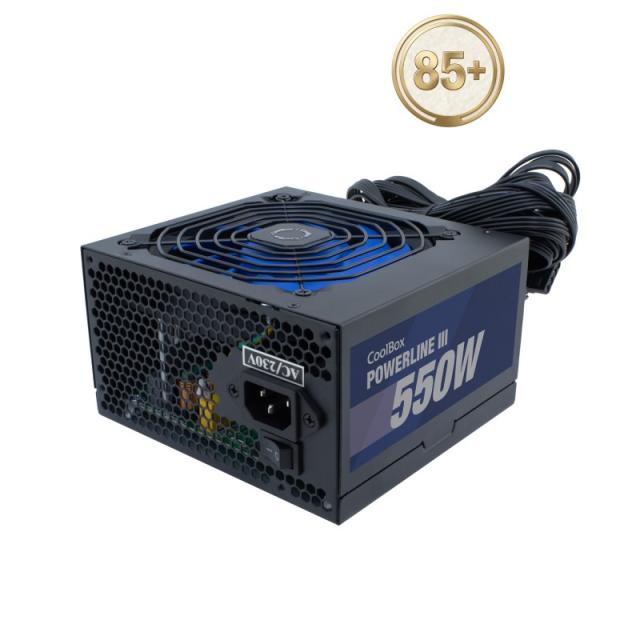 CoolBox - FUENTE DE ALIMENTACION ATX POWERLINE III 550W 85%EFI