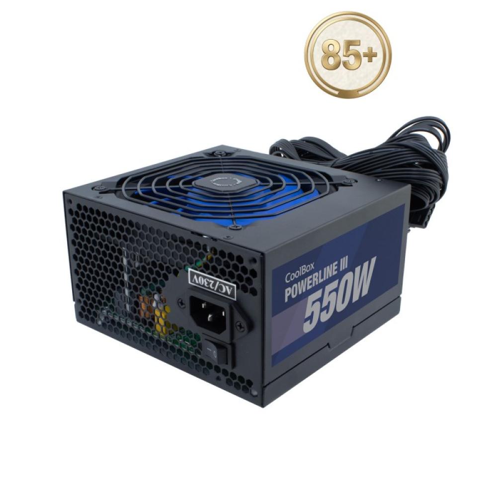 CoolBox - FUENTE DE ALIMENTACION ATX POWERLINE III 550W 85%EFI