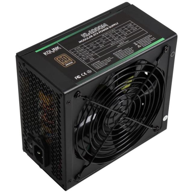 Kolink - KL-1000M unidad de fuente de alimentación 1000 W 20+4 pin ATX Negro