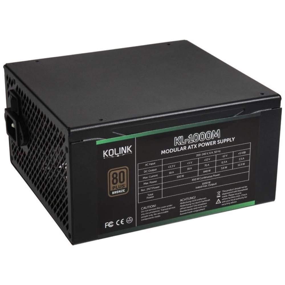 Kolink - KL-1000M unidad de fuente de alimentación 1000 W 20+4 pin ATX Negro