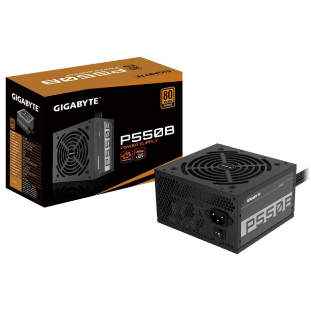 GIGABYTE - P550B unidad de fuente de alimentación 550 W 20+4 pin ATX ATX Negro