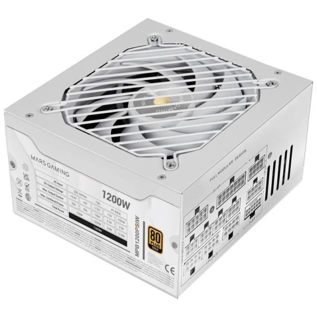 Mars Gaming - MPB1200PSIW unidad de fuente de alimentación 1200 W Blanco