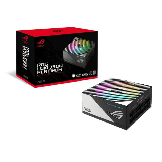 ASUS - ROG Loki SFX-L 750W Platinum unidad de fuente de alimentación 20+4 pin ATX Negro, Plata