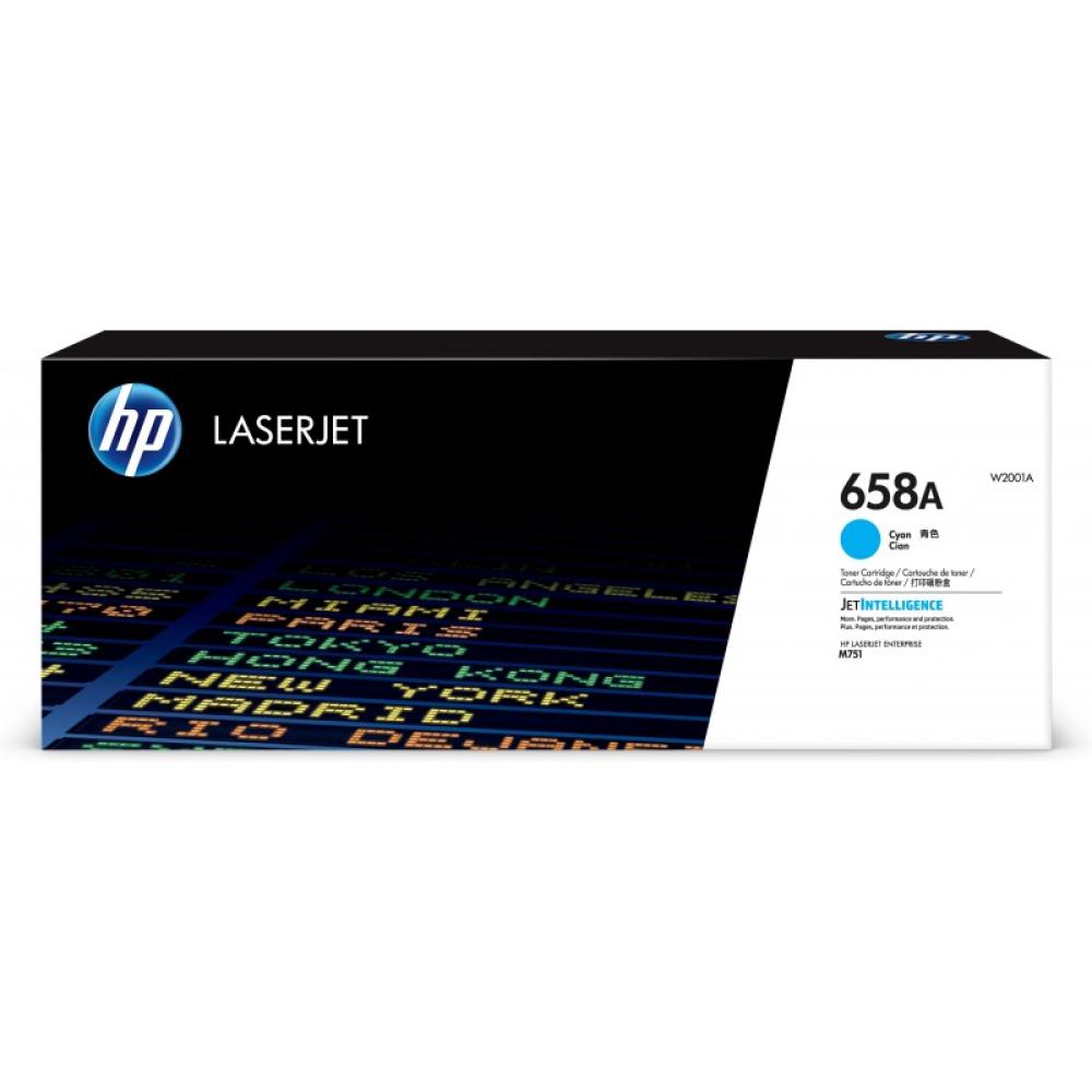 HP - Cartucho de tóner Original LaserJet 658A cian