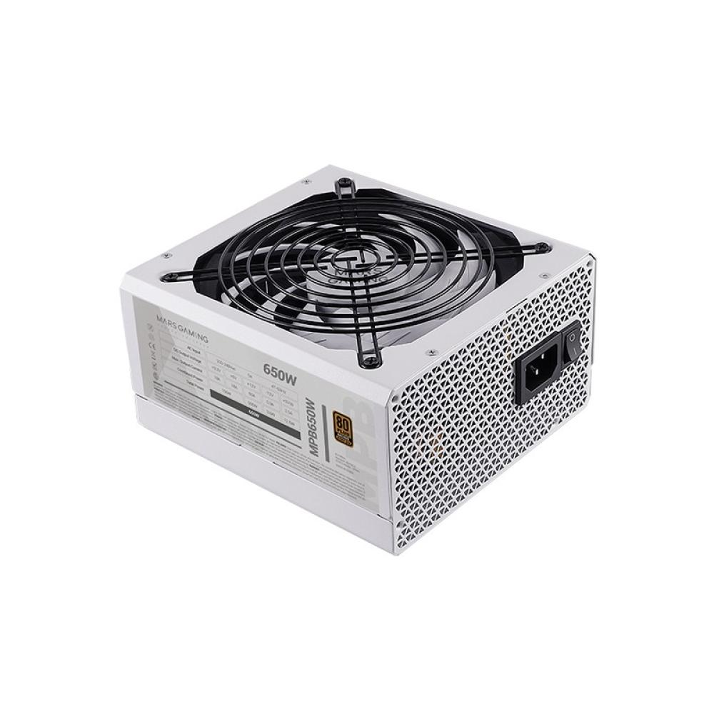 Mars Gaming - MPB650, Fuente Alimentación PC ATX 650W, 6 Años Garantía, 80Plus Bronze 230V, Ventilador 140mm FDB con Tecnología