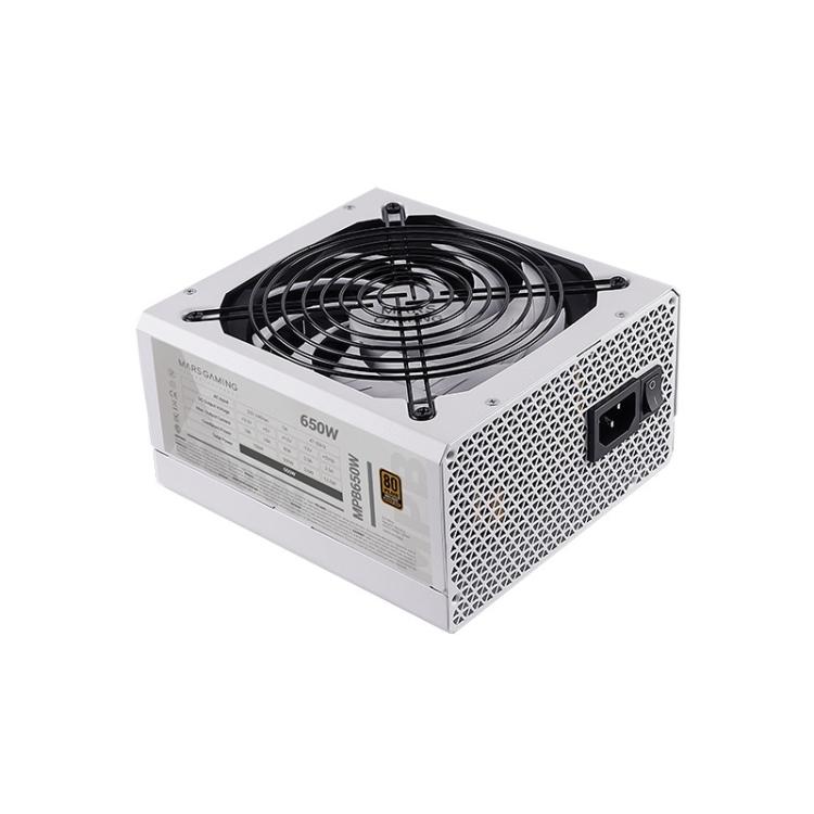 Mars Gaming - MPB650, Fuente Alimentación PC ATX 650W, 6 Años Garantía, 80Plus Bronze 230V, Ventilador 140mm FDB con Tecnología