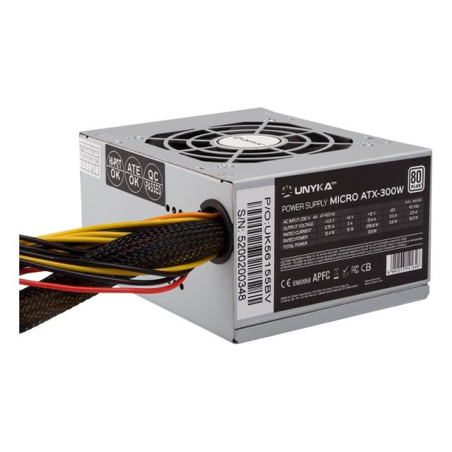 UNYKAch - SFX 300W unidad de fuente de alimentación 20+4 pin ATX Plata
