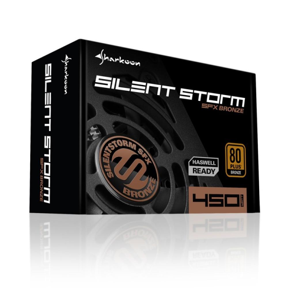 Sharkoon - SilentStorm SFX Bronze unidad de fuente de alimentación 450 W 20+4 pin ATX Negro