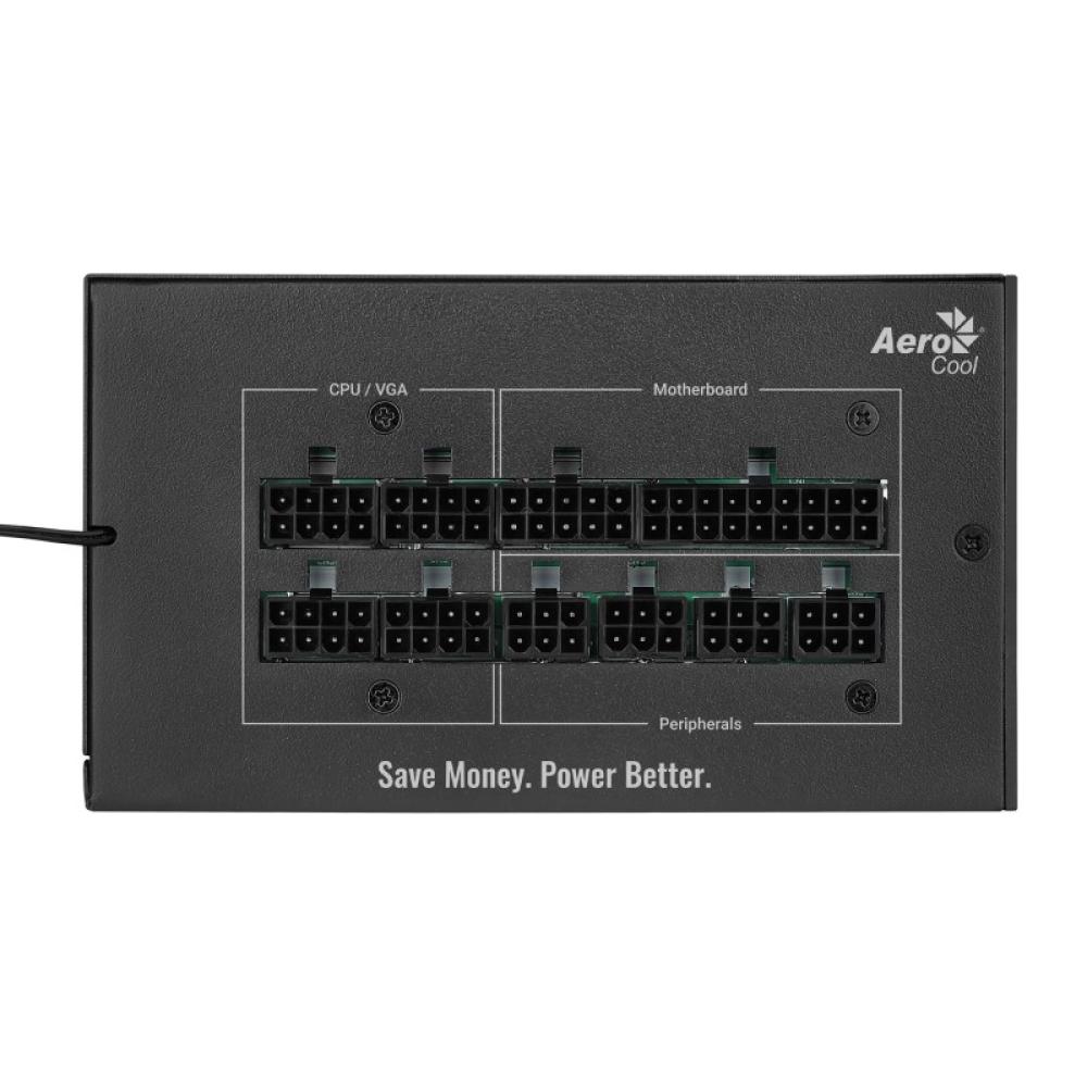 Aerocool - MIRAGEGOLD 650W Fuente Alimentación PC Modular RGB 80 Plus Gold Condensadores Japoneses