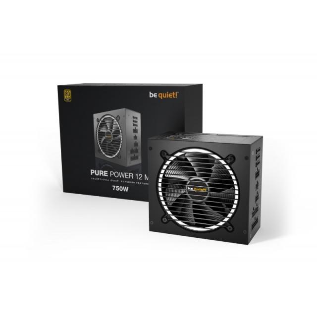 be quiet! - Pure Power 12 M unidad de fuente de alimentación 750 W 20+4 pin ATX ATX Negro