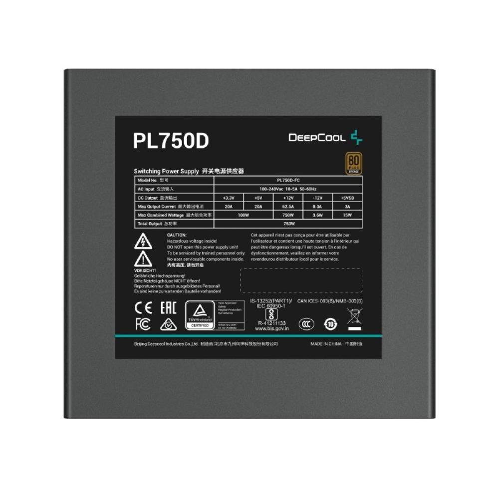 DeepCool - PL750D unidad de fuente de alimentación 750 W 20+4 pin ATX ATX Negro