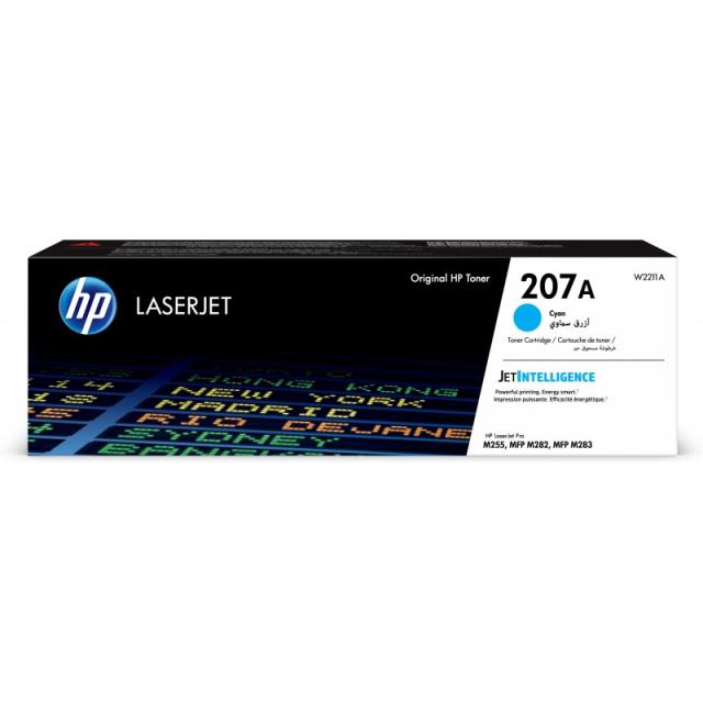HP - Cartucho de tóner Original 207A LaserJet cian