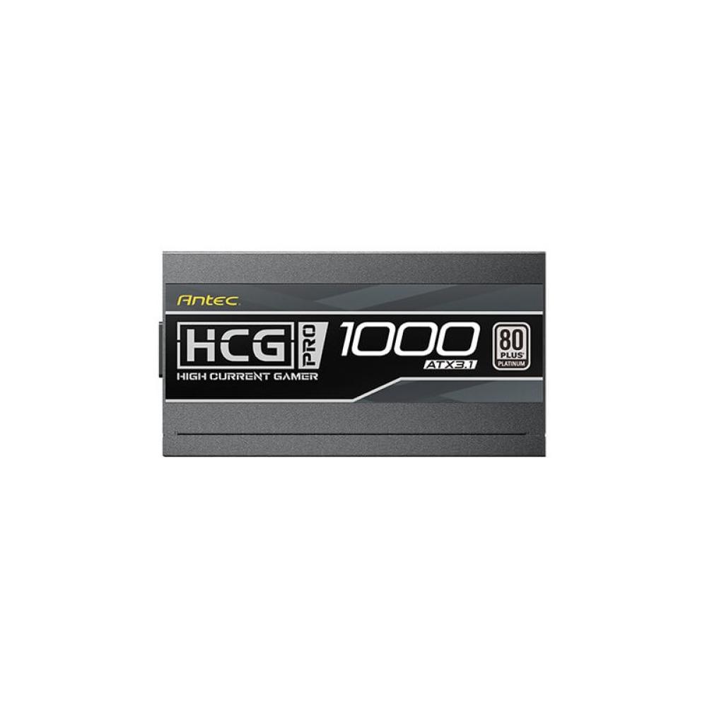 Antec - HIGH CURRENT GAMER HCG1000 PRO Platinum ATX 3.1 unidad de fuente de alimentación 1000 W 20+4 pin ATX Negro