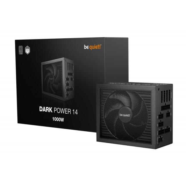 be quiet! - Dark Power 14 1000 W - 80 Plus Titanium unidad de fuente de alimentación 20+4 pin ATX ATX Negro