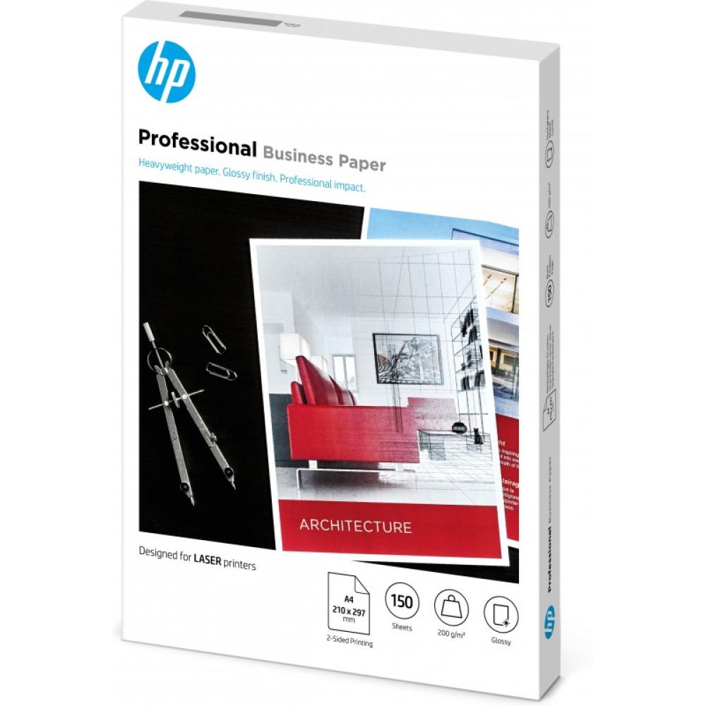 HP - Papel profesional brillante FSC para impresora láser de 200 gsm: 150 hojas/A4/210 x 297 mm