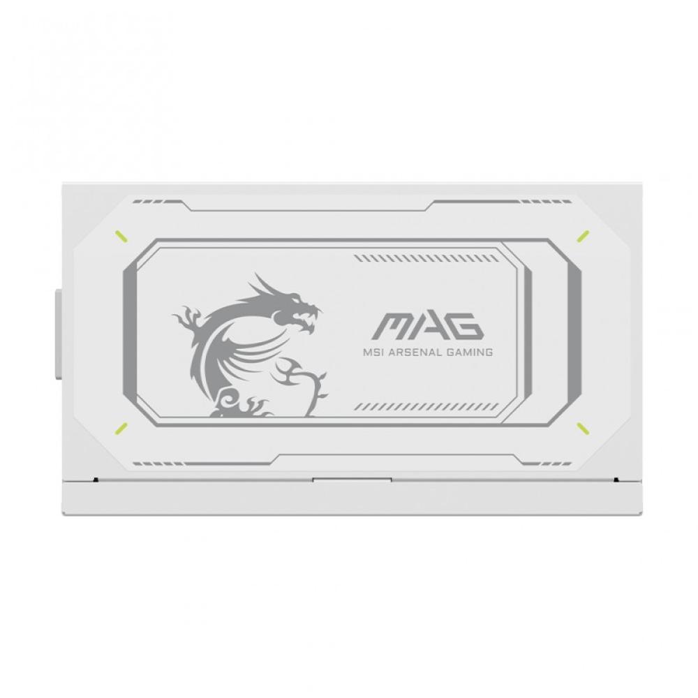 MSI - MAG A1000GL PCIE5 WHITE unidad de fuente de alimentación 1000 W 24-pin ATX ATX Blanco