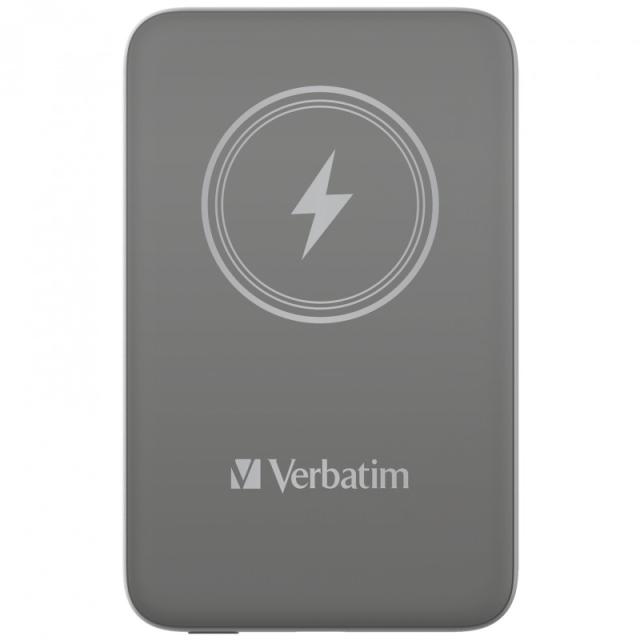 Verbatim - Charge ''n'' Go Polímero de litio 10000 mAh Cargador inalámbrico Gris