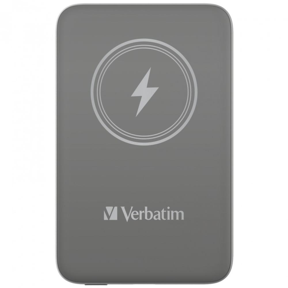 Verbatim - Charge ''n'' Go Polímero de litio 10000 mAh Cargador inalámbrico Gris