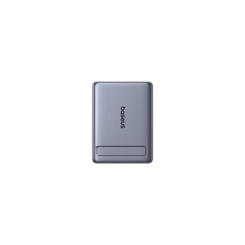 Baseus - P1007680B813-00 batería externa 5000 mAh Cargador inalámbrico Gris